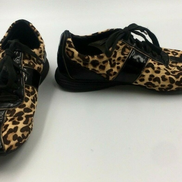 Cole Haan Leopard Animal Lace Up Shoes 6 1/2 - Picture 4 of 8